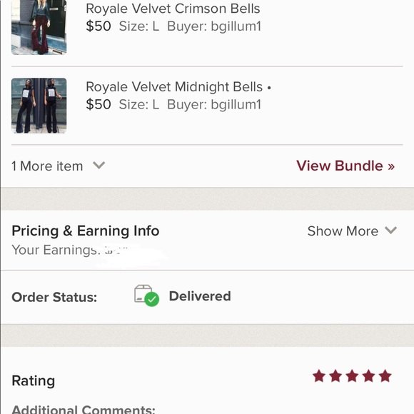 5⭐️Fave Royale Velvet Crimson Bells - Picture 7 of 8